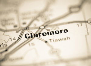Photo of a map of Claremore